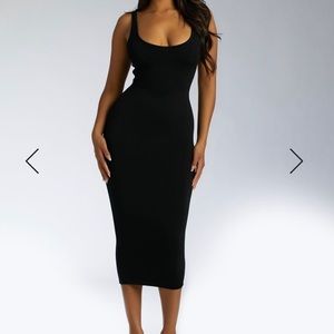 Naked Wardrobe Hourglass Midi Dress SMALL
